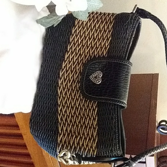 Small Black and Tan Brighton Purse - Picture 3 of 8